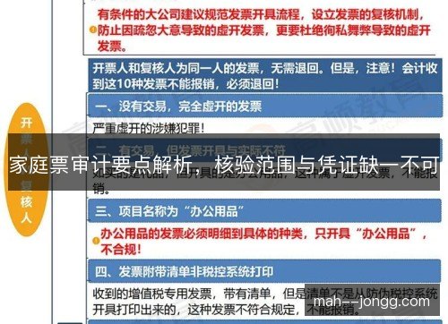 家庭票审计要点解析，核验范围与凭证缺一不可